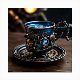 Steampunk Coffee Cup Canvas Print