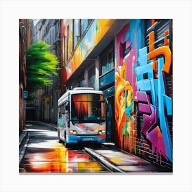 Melbourne Street Art 1 Canvas Print