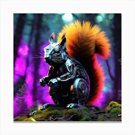 Robot Squirrel 3 Canvas Print