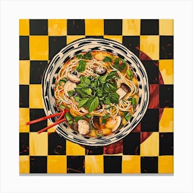 Pho Noodle Soup Yellow 1 Canvas Print