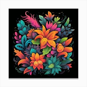 Colorful Flowers Canvas Print