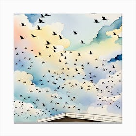 Birds In The Sky 1 Canvas Print