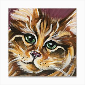 Ginger Cat art Canvas Print