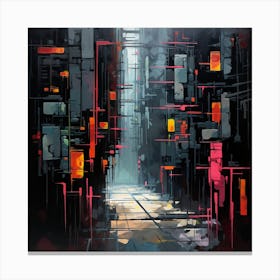 Futuristic City 33 Canvas Print