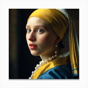 Similar to "Girl with a Pearl Earring" Canvas Print