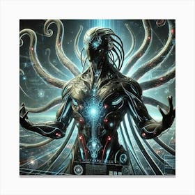 A Sci Fi Depiction Of A Void Harbinger, A Humanoid Canvas Print