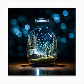 Moss In A Bottle 1 Canvas Print