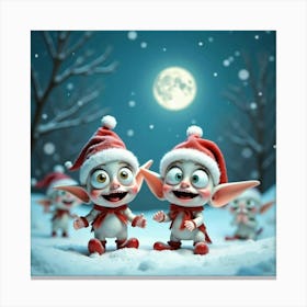 Christmas Elves 6 Canvas Print