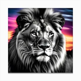 Lion Portrait 6 Canvas Print