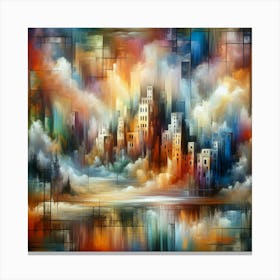 Abstract Cityscape 1 Canvas Print