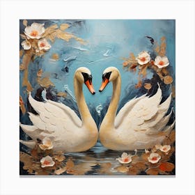 Swans 12 Canvas Print