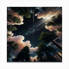 Sky And Clouds Canvas Print