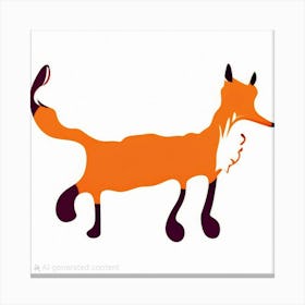 Lone Fox Canvas Print