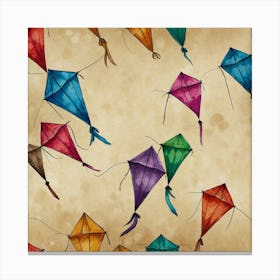 Kites Stock Videos & Royalty-Free Footage Canvas Print