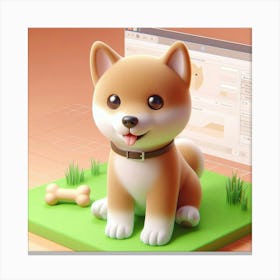 Shiba Inu Canvas Print