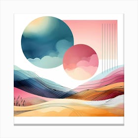 Abstract Landscape Painting 10 Canvas Print