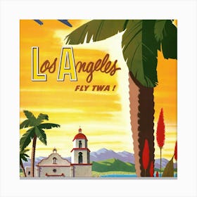 Los Angeles Fly Two Canvas Print