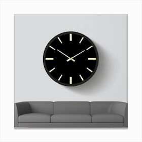 Wall Clock 7 Canvas Print