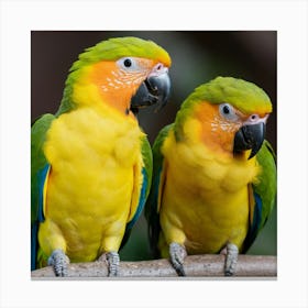 Parrots Canvas Print