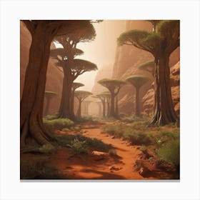 Desert Landscape paintings art print Canvas Print