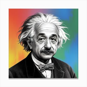 Einstein Chromatic Mind Canvas Print