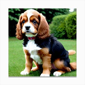 Cavalier Spaniel Puppy Canvas Print