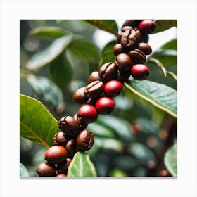 Coffee Beans On A Tree 46 Canvas Print