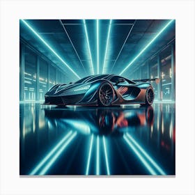 Futuristic Sports Car 47 Canvas Print