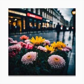 Flowers In London Photography (18) Canvas Print