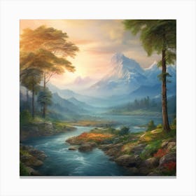 Leonardo Diffusion Xl A Natural View Of The Beauty Of Nature 2 (2) Canvas Print