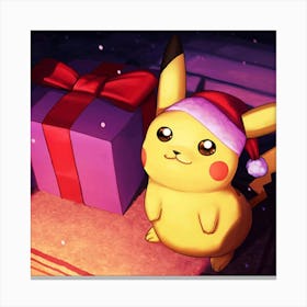 Christmas Pikachu 2 Canvas Print