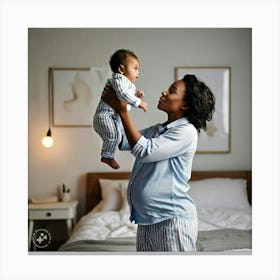 Mother And Baby Canvas Print