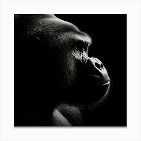 Portrait Of A Gorilla 3 Canvas Print