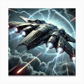 Tempest Frigate Canvas Print