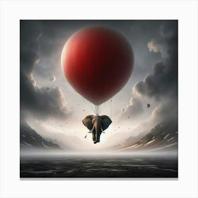 Elephant In The Sky 4 Canvas Print