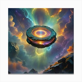 Spacestone In The Sky Canvas Print