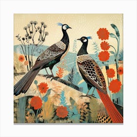Bird In Nature Pheasant 7 Canvas Print