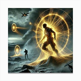 A Sci Fi Depiction Of Solar Cloaking Canvas Print