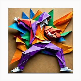 Origami Dancer 108 Canvas Print