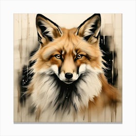 Fox illustration 1 Canvas Print