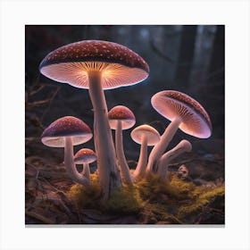 Luminous fungi Canvas Print