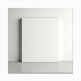 Mock Up Blank Canvas White Pristine Pure Wall Mounted Empty Unmarked Minimalist Space P (2) 2 Canvas Print