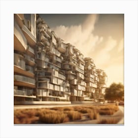 Futuristic Skyscraper 1 Canvas Print