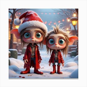 Christmas Elves 14 Canvas Print