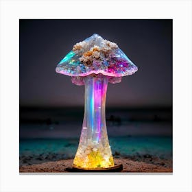 Quartz Mushroom Canvas Print