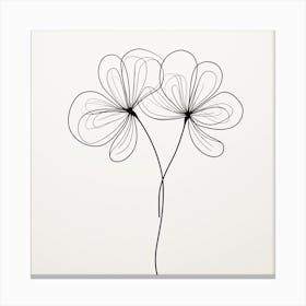 Two Flowers 1 Canvas Print