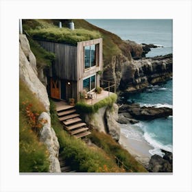 House On The Cliff 1 Canvas Print