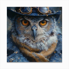 Steampunk Owl 5 Canvas Print