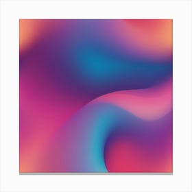 A smooth abstract gradient with vibrant colors transitioning seamlessly from one shade to another. The artwork should be modern, minimalistic, and visually striking, with an emphasis on color harmony 1 Canvas Print