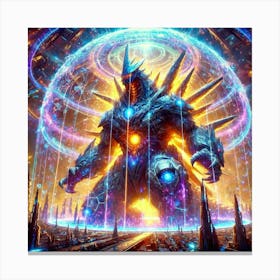 A Vivid Depiction Of The Anomaly Shielding Ability Canvas Print